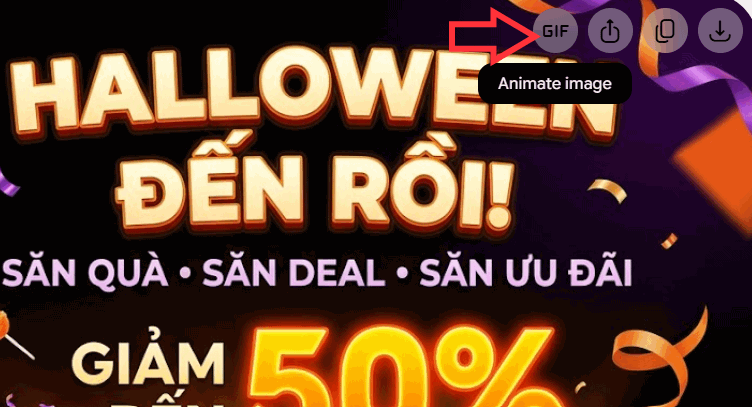 Tùy chọn tạo GIF cho ảnh trên Gemini