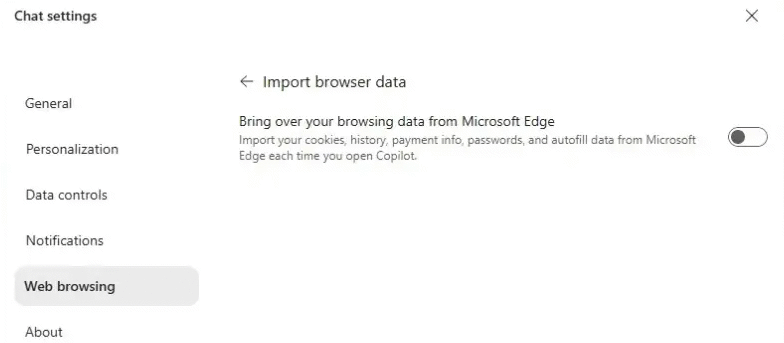 Tắt thu thập dữ liệu Edge trên Copilot