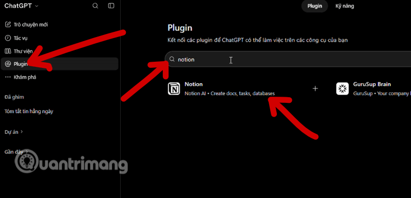cách kết nối notion với chatgpt
