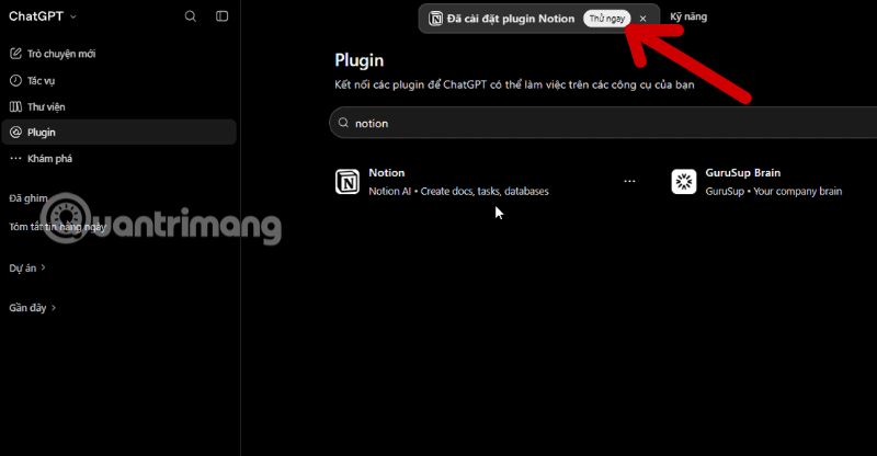 hướng dẫn cách thêm notion vào chatgpt