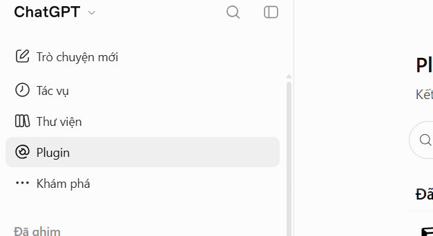 Plugin trên ChatGPT