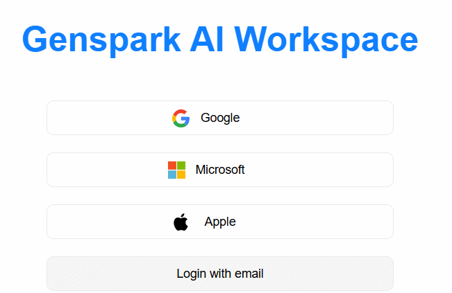 Đăng nhập Genspark trên ChatGPT