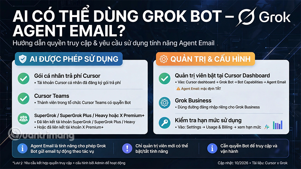 tạo grok bot email