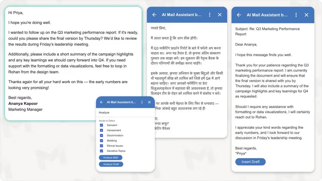 Klart AI Mail Assistant phân tích giọng văn và cung cấp tính năng dịch thuật trong Gmail