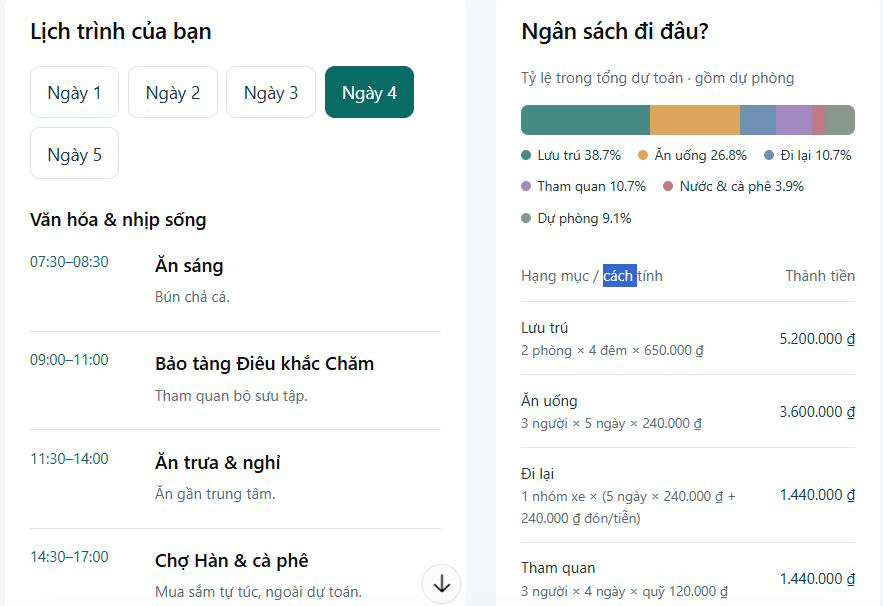 Chỉnh nội dung lập kế hoạch trên ChatGPT