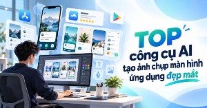 TOP công cụ AI tạo ảnh chụp màn hình ứng dụng đẹp, dễ chỉnh sửa