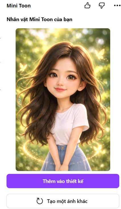 Nhân vật Mini Toon tạo trên Canva 