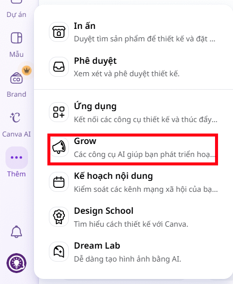Canva Grow