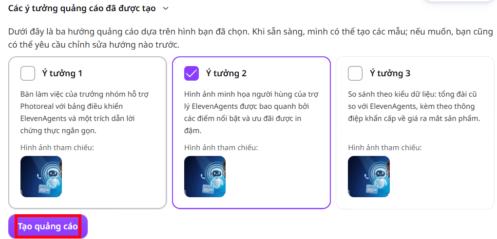 Canva Grow triển khai ý tưởng quảng cáo