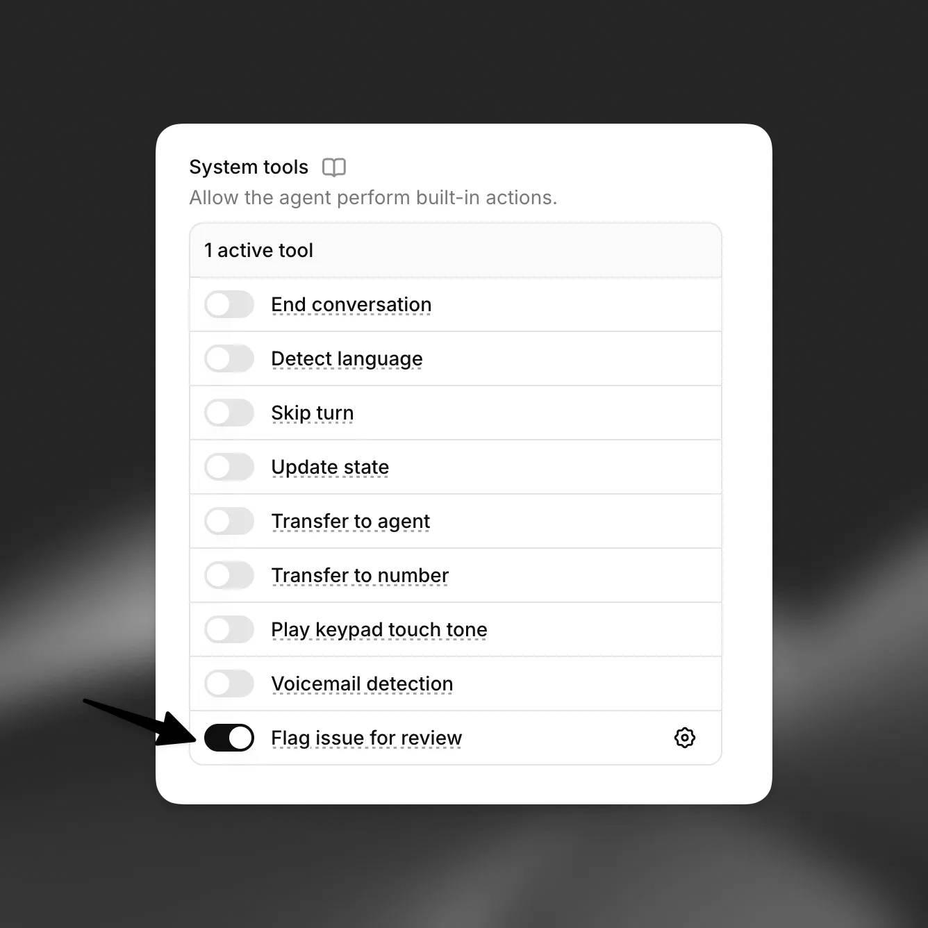 Kích hoạt "Flag issue for review" trong hệ thống