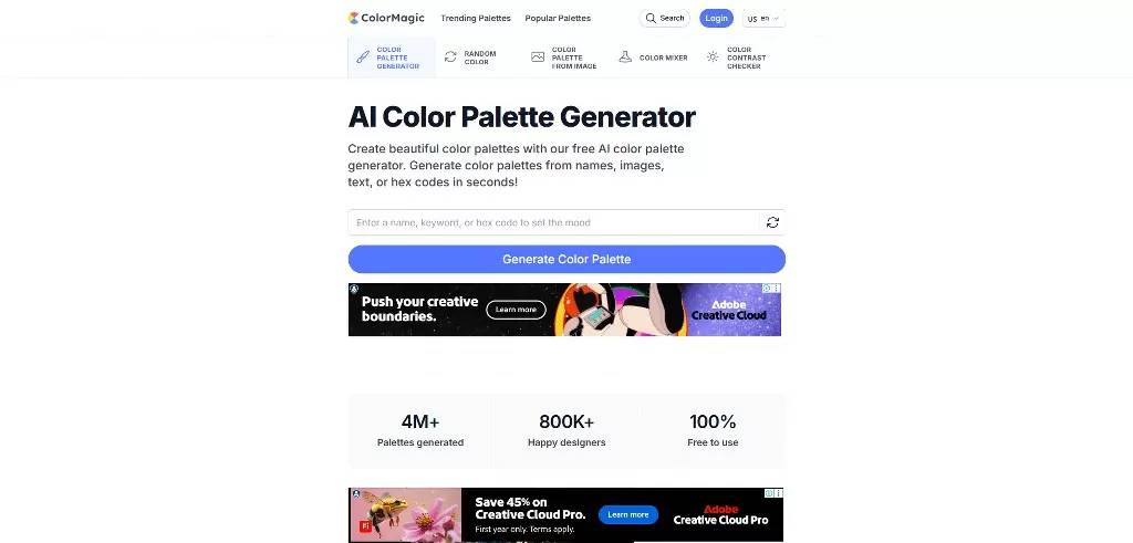 Trang web ColorMagic