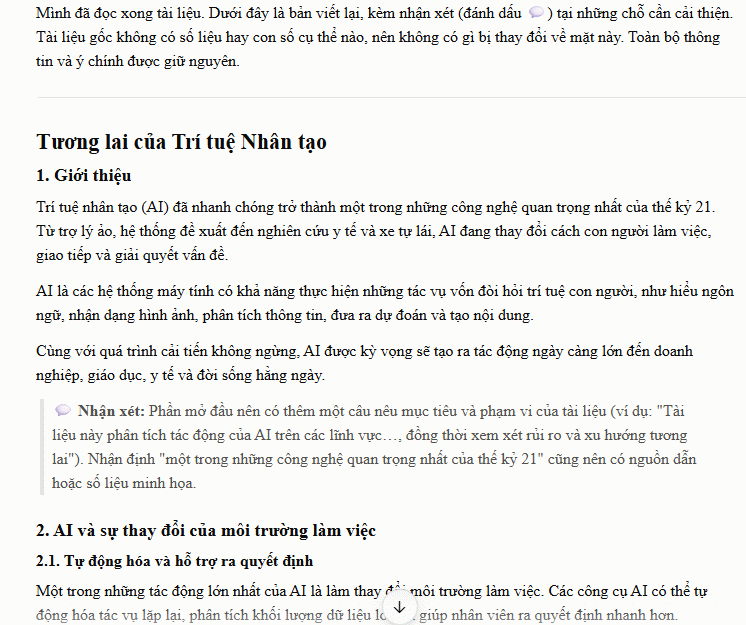 Phân tích tài liệu Google Docs bằng Claude