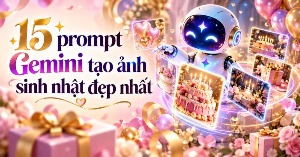 15 prompt Gemini tạo ảnh sinh nhật đẹp nhất