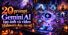 20 prompt Gemini AI tạo ảnh và video Halloween đẹp, ma mị