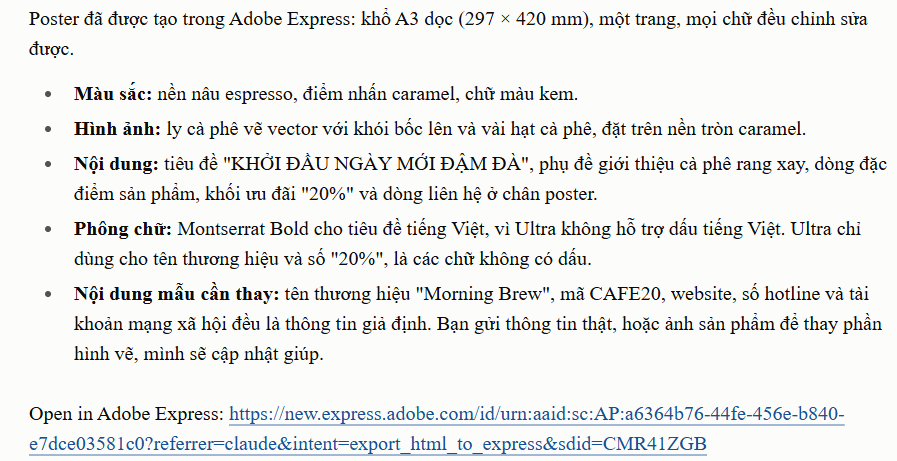 Truy cập thiết kế trên Adobe