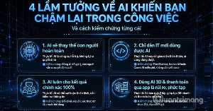 4 lầm tưởng về AI trong công việc và cách kiểm chứng