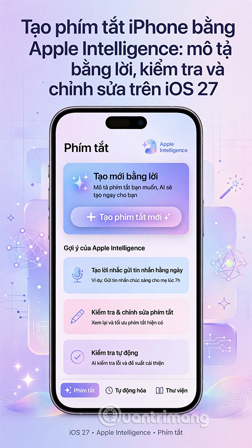 tao phim tat apple intelligence