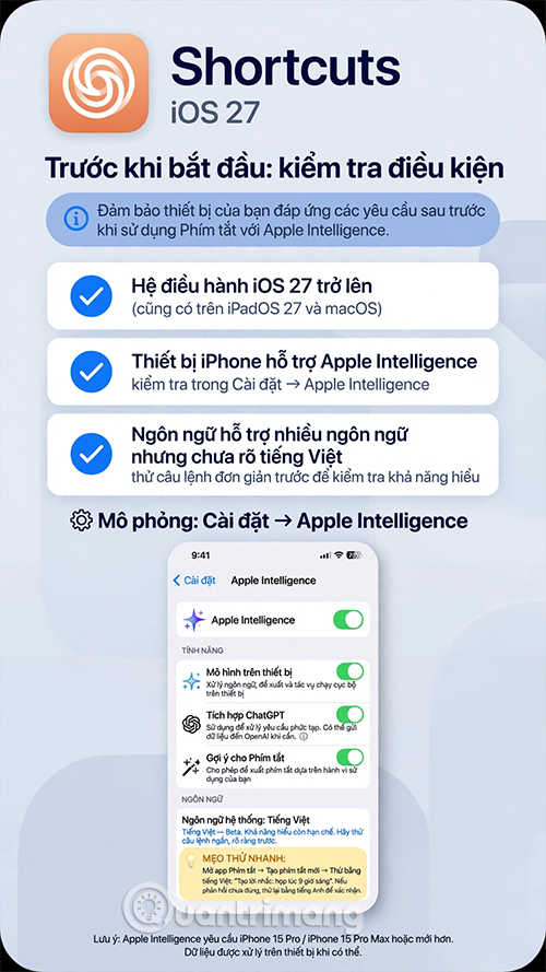 tao phim tat apple intelligence
