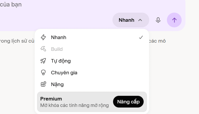 Chọn Model chat riêng tư Grok máy tính