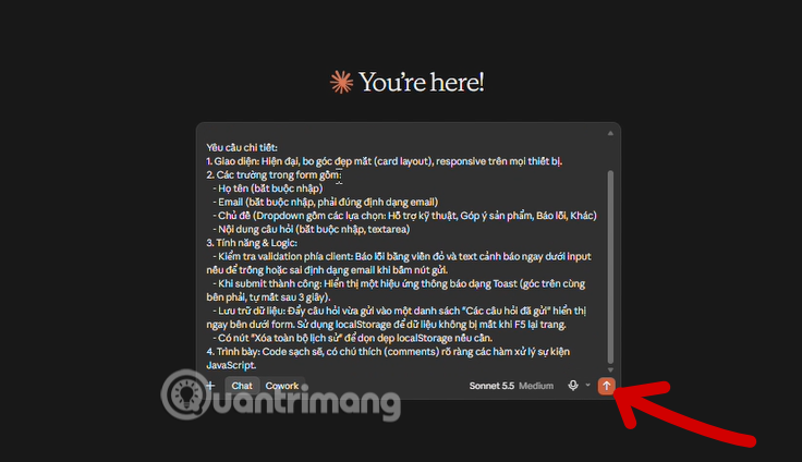 form tu dong