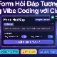 Tạo form hỏi đáp tương tác trong vài phút và prompt chỉnh sửa