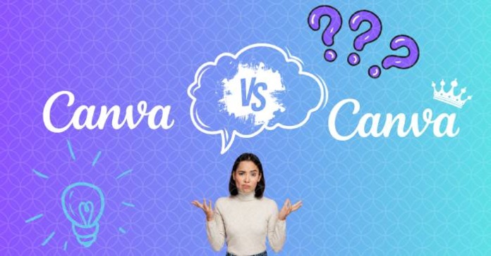 Ranh giới giữa phiên bản Canva miễn phí và Canva Pro