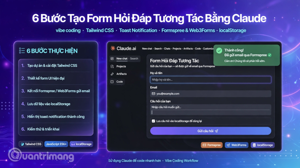 vibe coding tạo form
