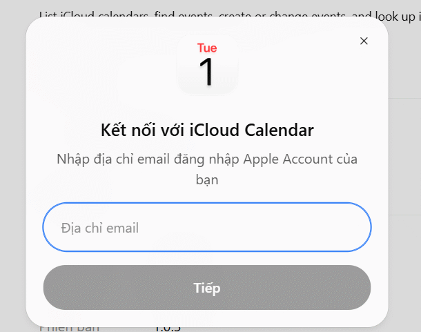 Apple ID trong ChatGPT