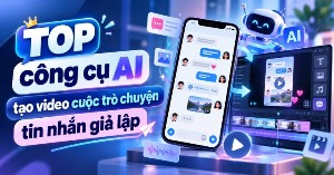 TOP công cụ AI tạo video cuộc trò chuyện tin nhắn giả lập