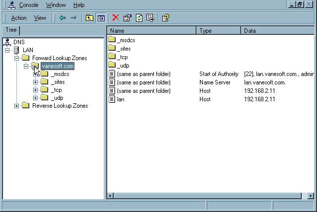 Đây là miền đã tạo ở phần I